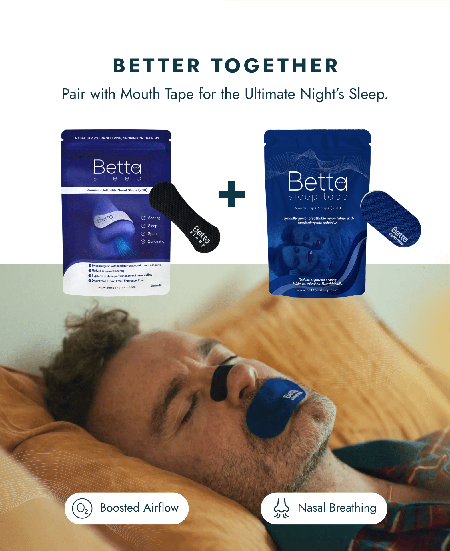 Mouth Tape + Nasal Strips Bundle