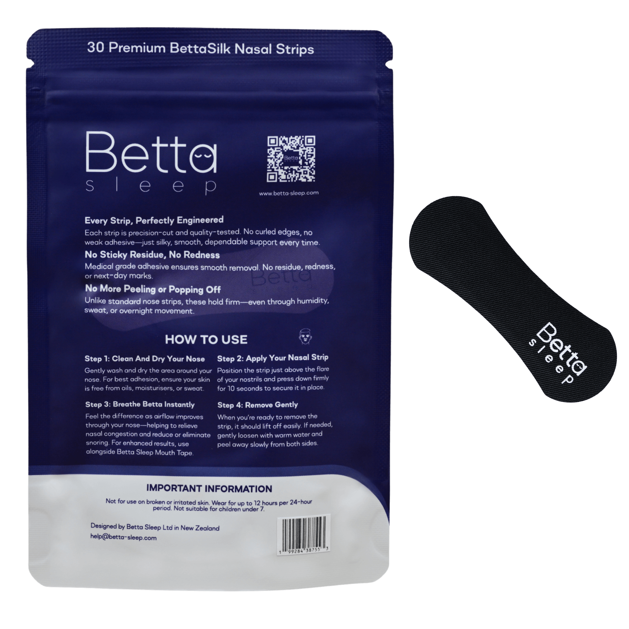 Betta Sleep Nasal Strips – 30 Pack
