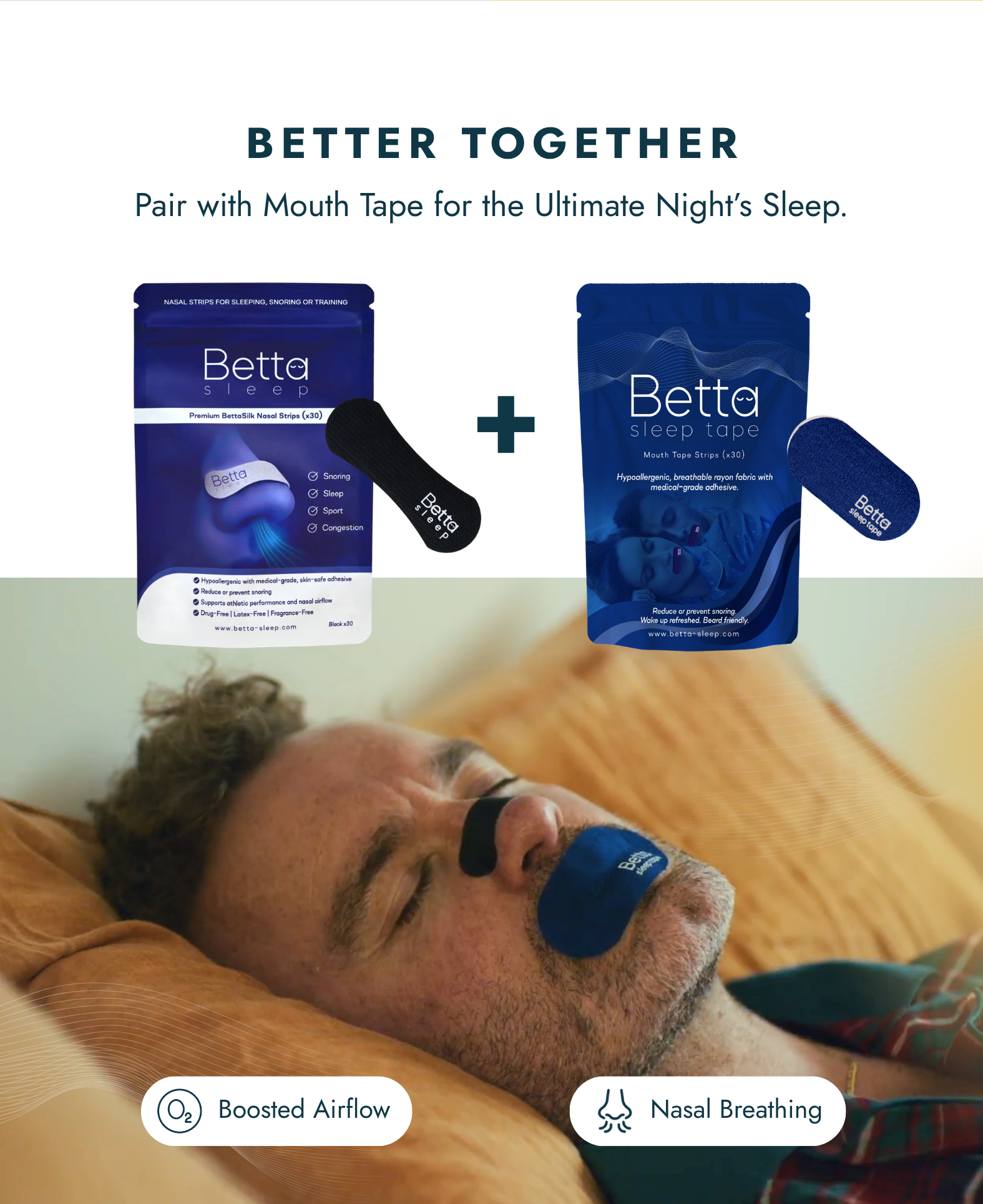 Mouth Tape + Nasal Strips Bundle