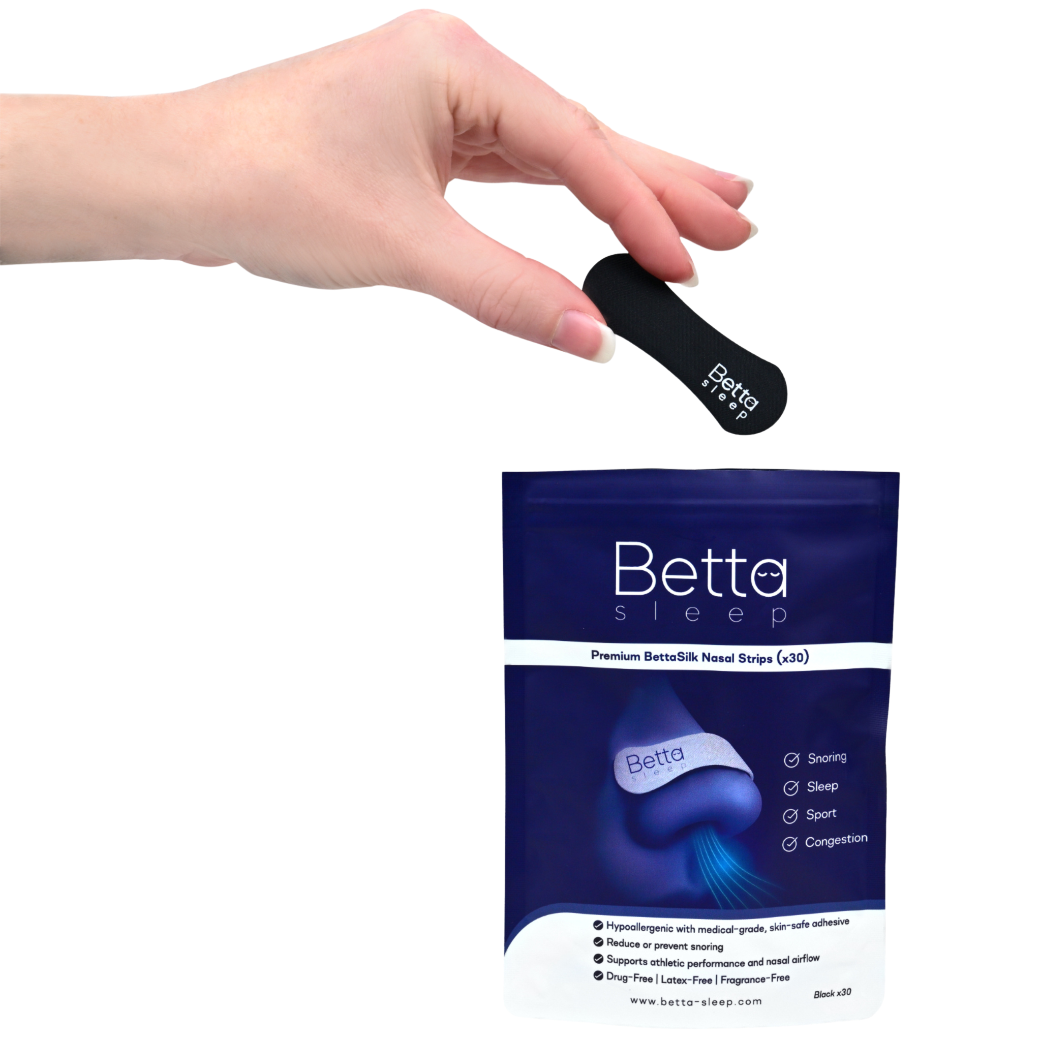 Betta Sleep Nasal Strips – 30 Pack