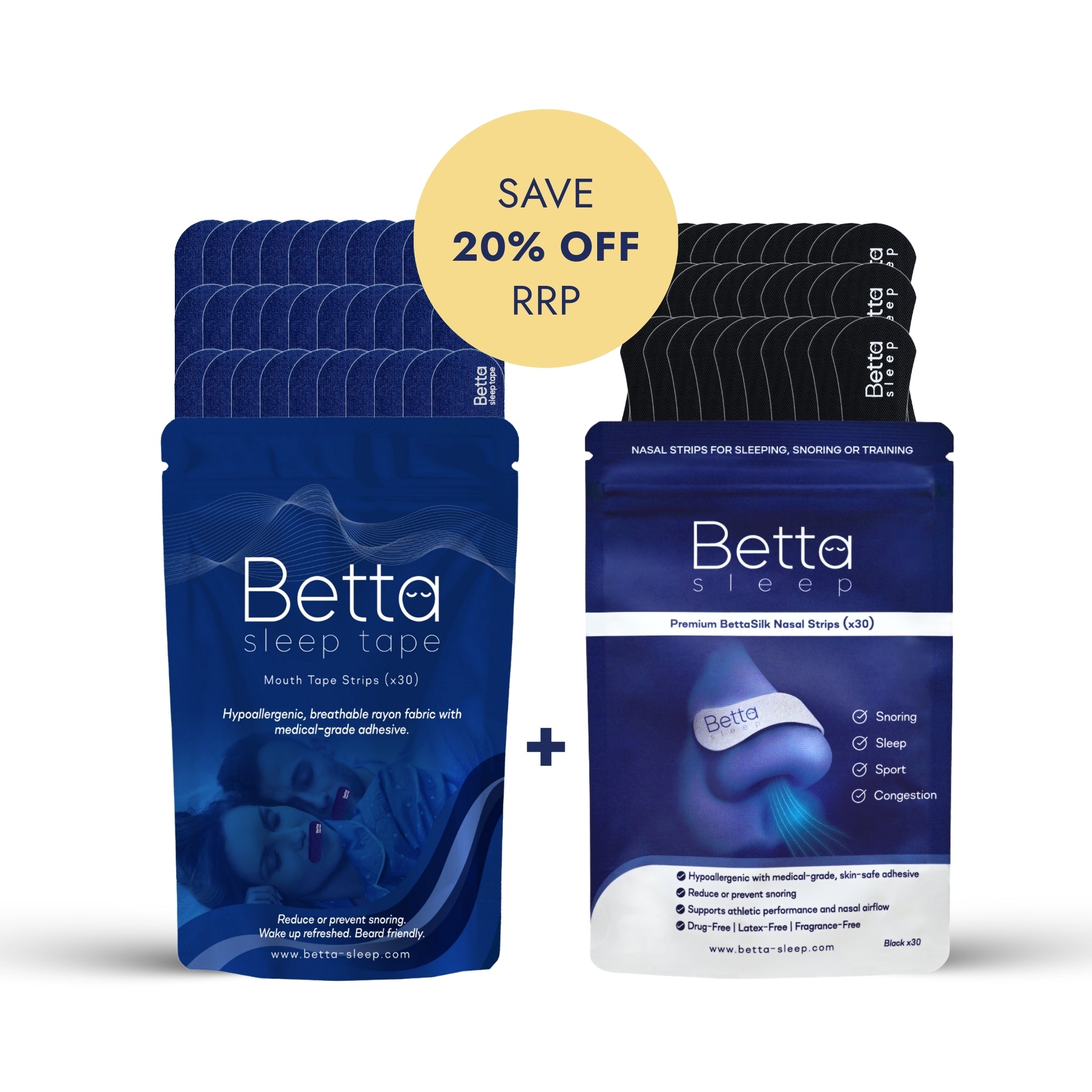 Mouth Tape + Nasal Strips Bundle